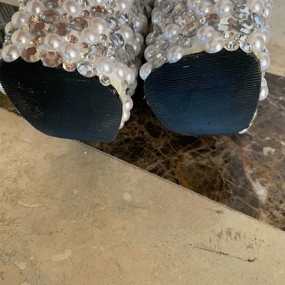 Pleaser Blinged Out Heels Size 6 - Picture 5 of 8